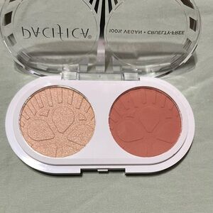 PACIFICA BEAUTY Blush + Highlight Duo in Fire Lit & Glimmer Shimmer 0.28 Oz NIB